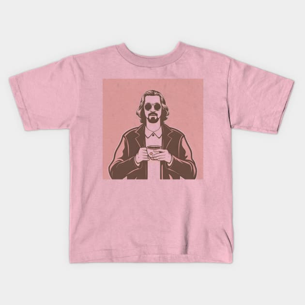 The big lebowski the dude Kids T-Shirt by Aldrvnd